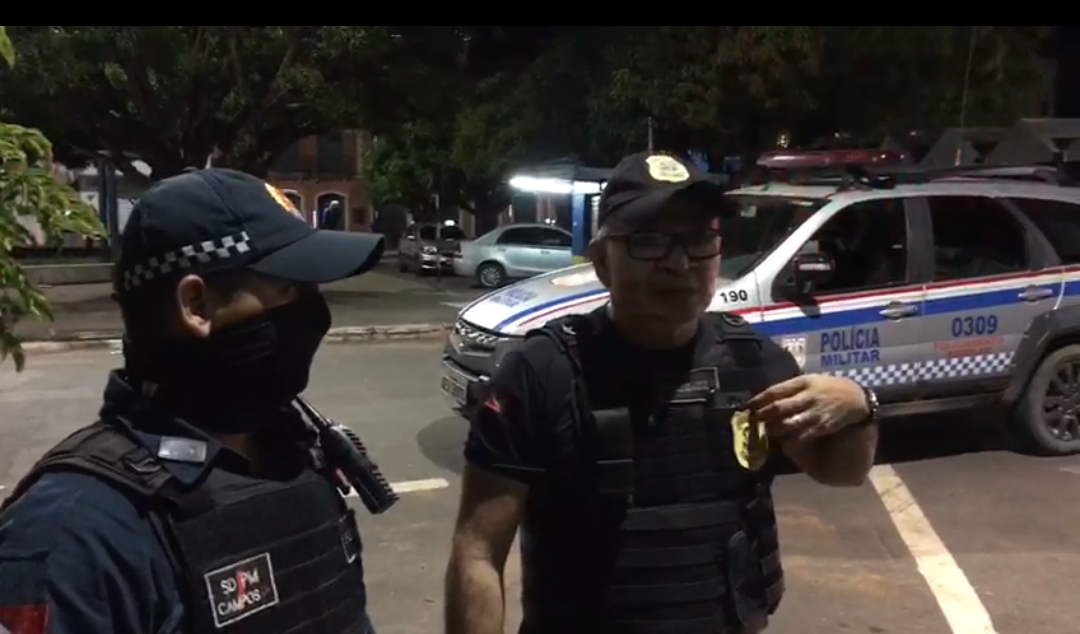 Em Santarém PM nas ruas orientando populares