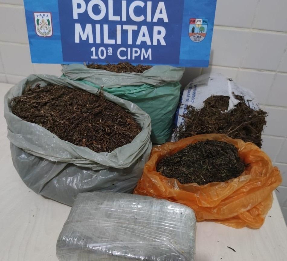 PM apreende grande quantidade de drogas em Capitão Poço