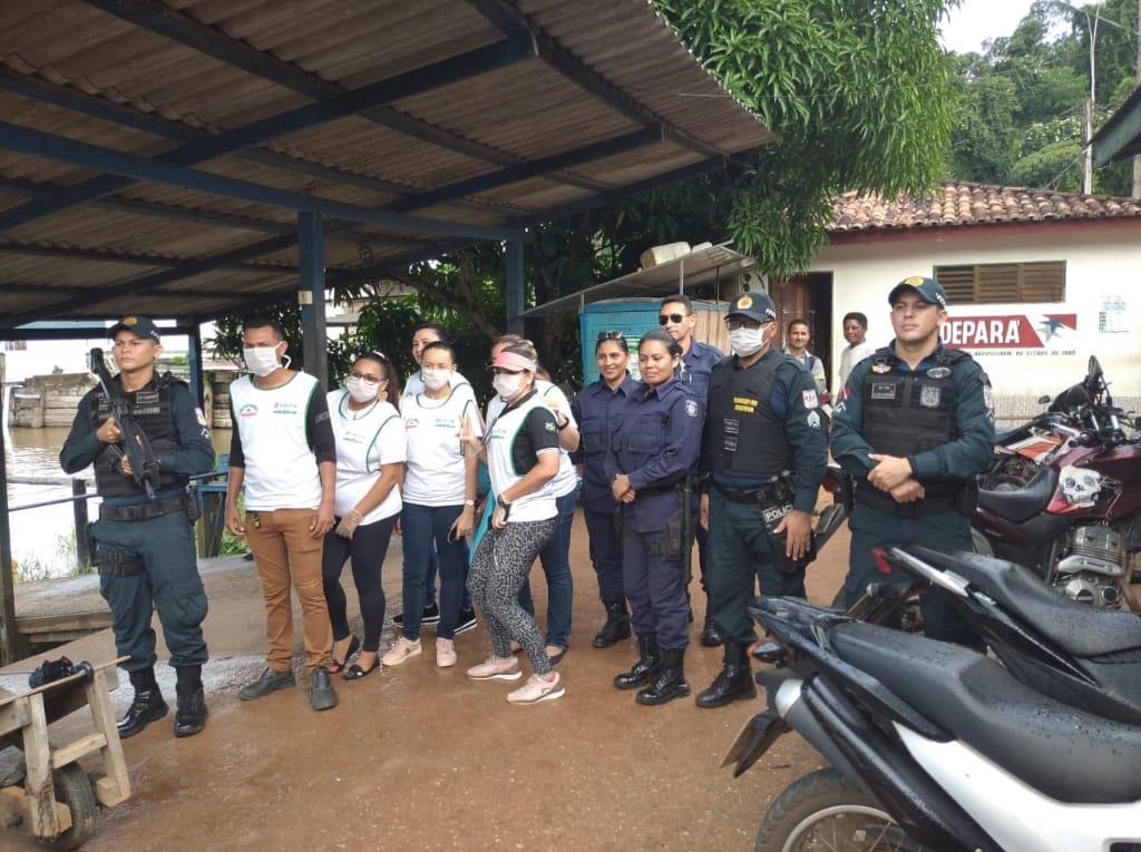 PM em ação de prevenção na travessia entre Laranjal do Jari e Monte Dourado
