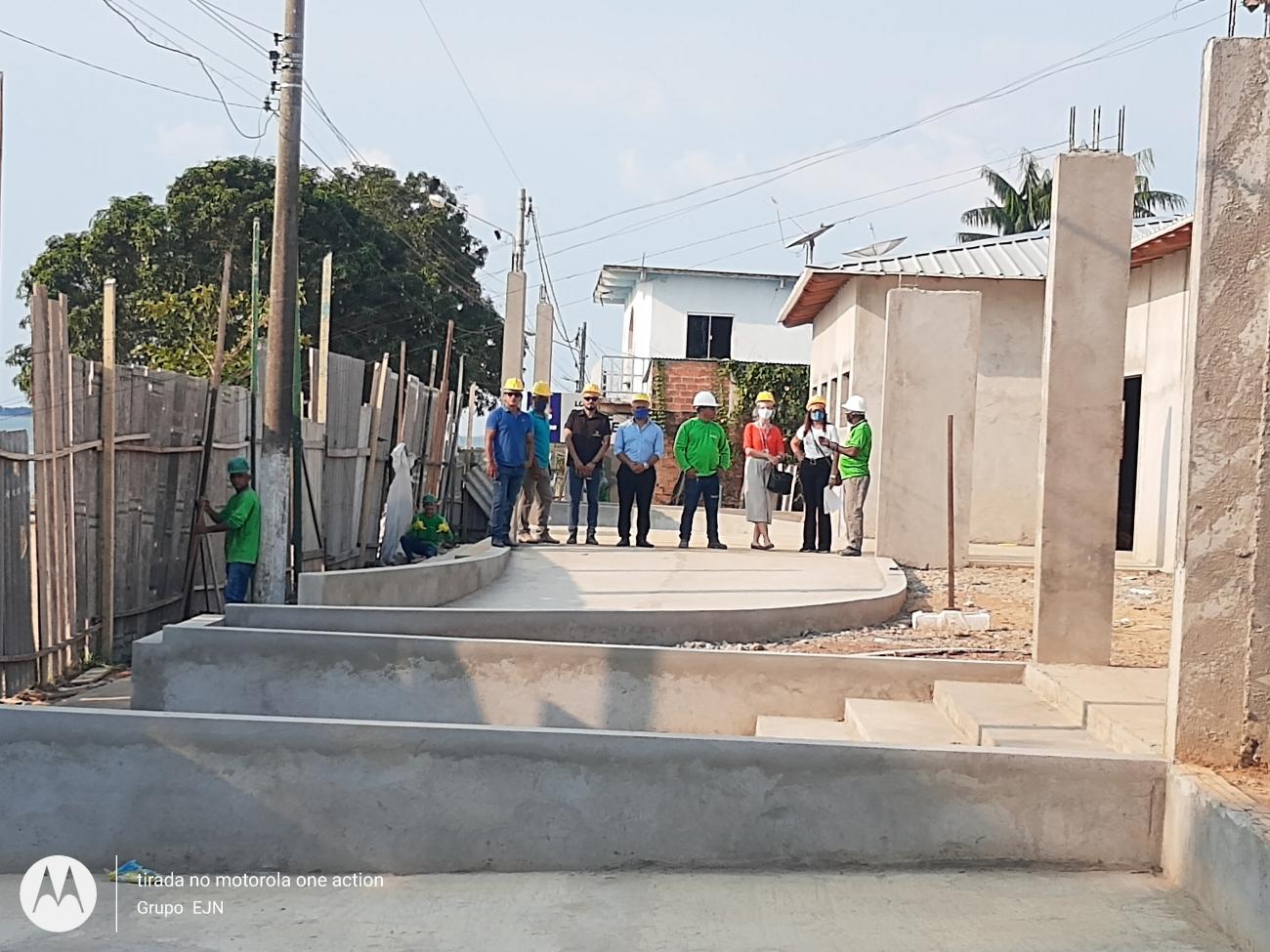 Equipe de fiscalização da Caixa Econômica vistoria Obras em Aveiro