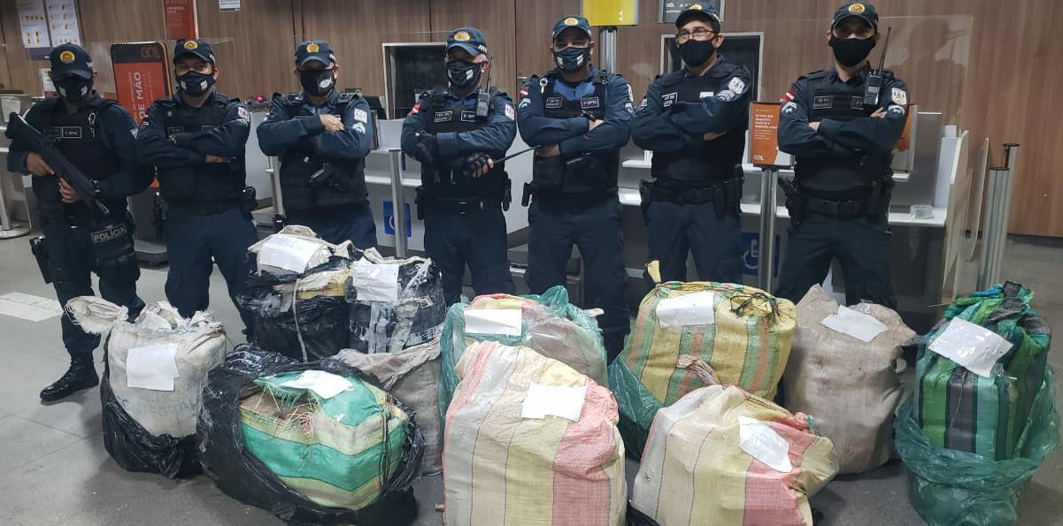 Homens do 3• BPM apreenderam na noite de Sábado quase 400 kl de entorpecentes