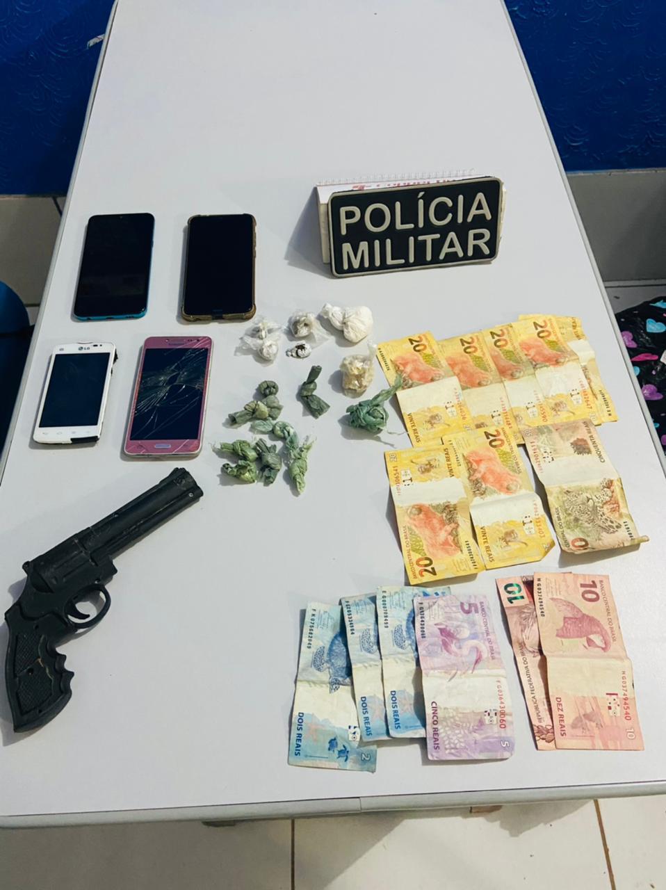Quantidade de Crak apreendida pela PM no Jardim do Ouro
