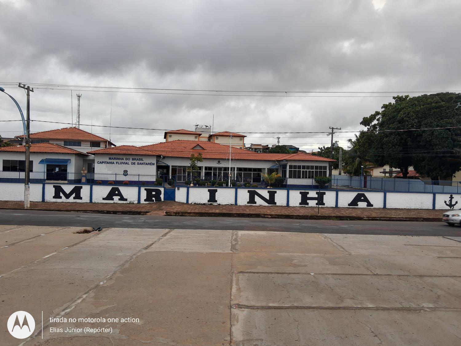 Comandante da Marinha em Santarém recebe Repórter Elias Júnior