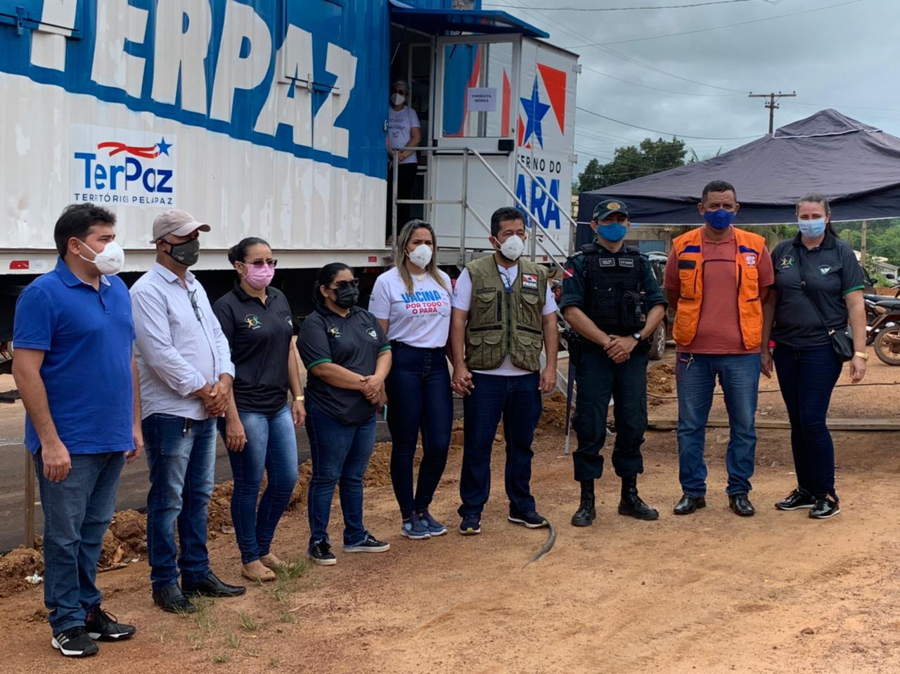 Polícia Militar em apoio em Rurupólis e Placas