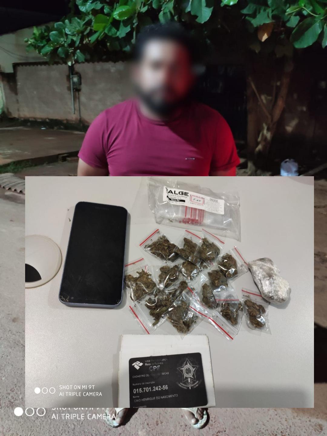 Traficante preso pelo Reservado da Polícia Militar em Itaituba
