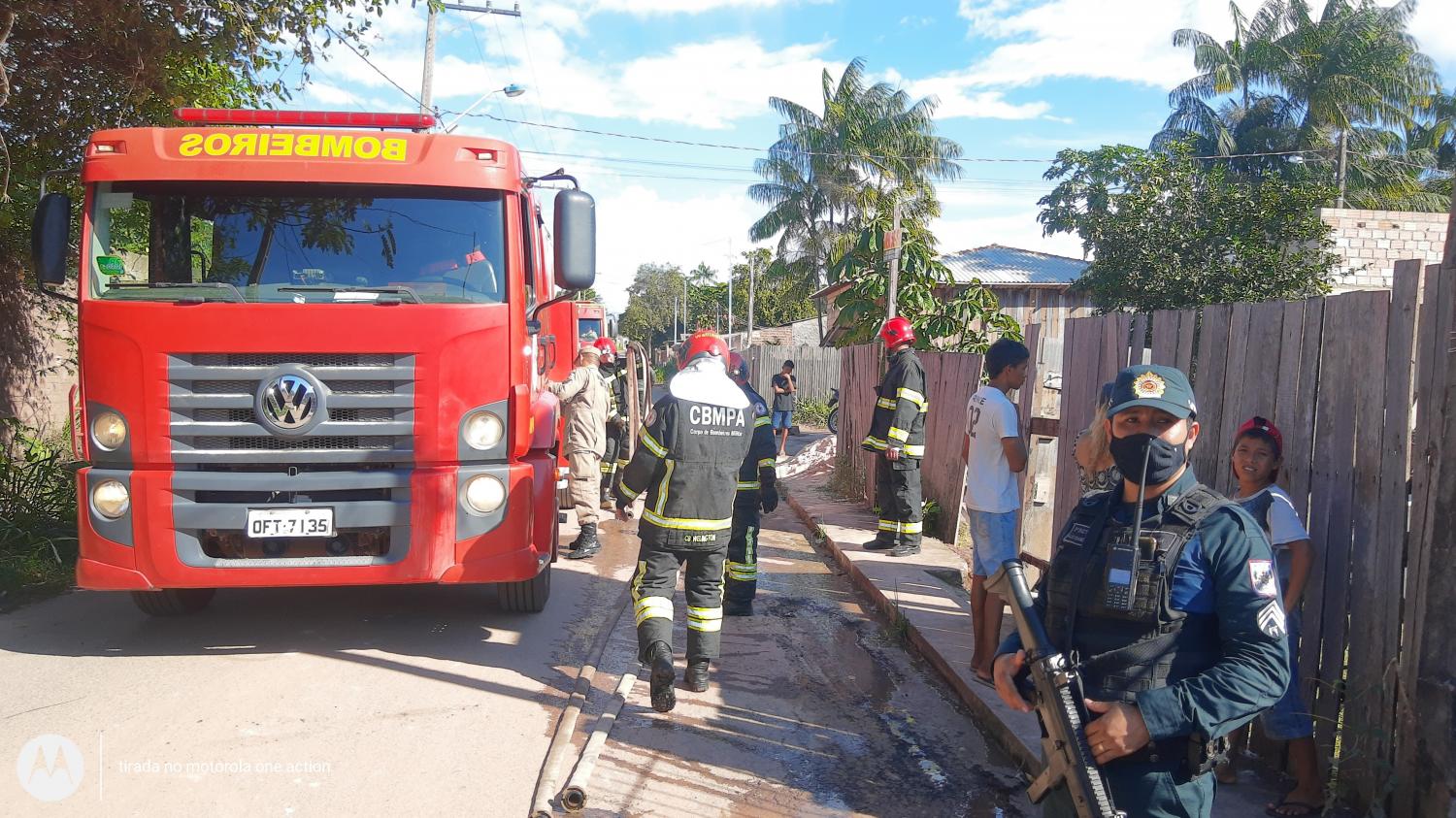 Incêndio em residência no Maracanã