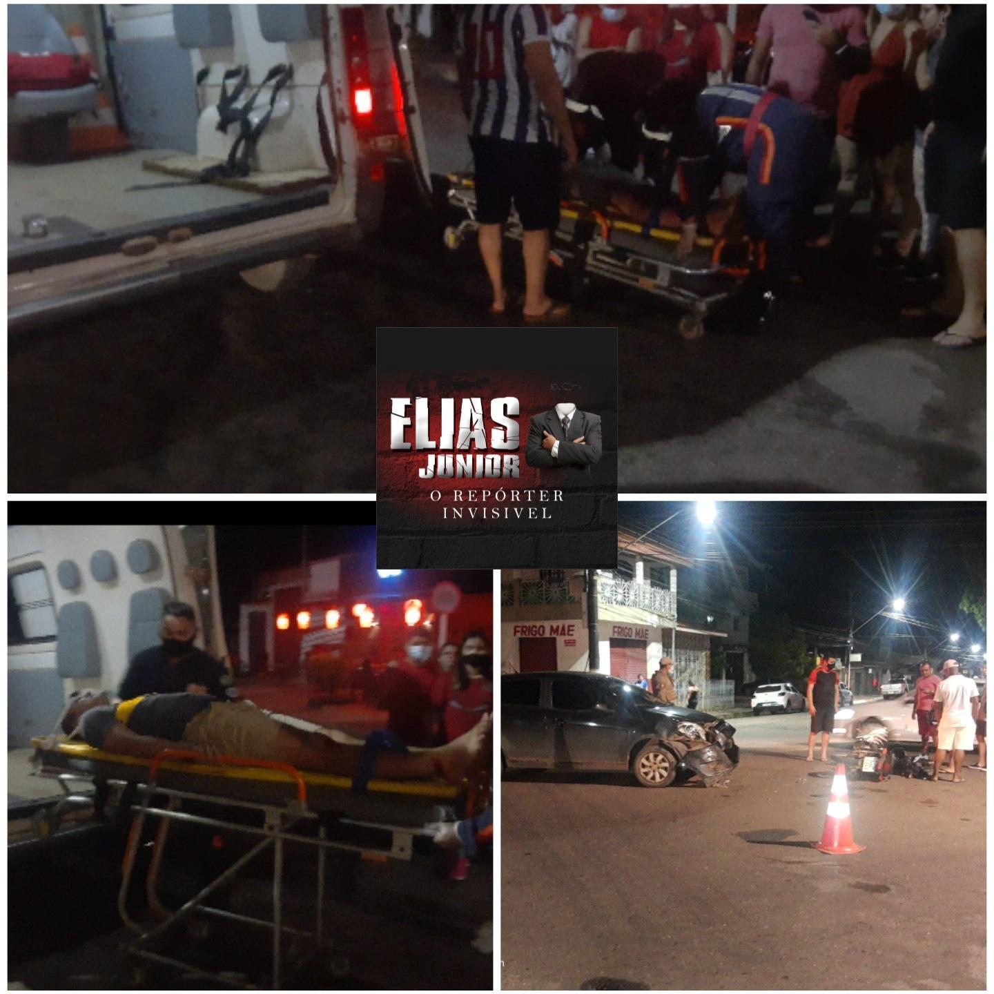 Mais uma batida carro e moto