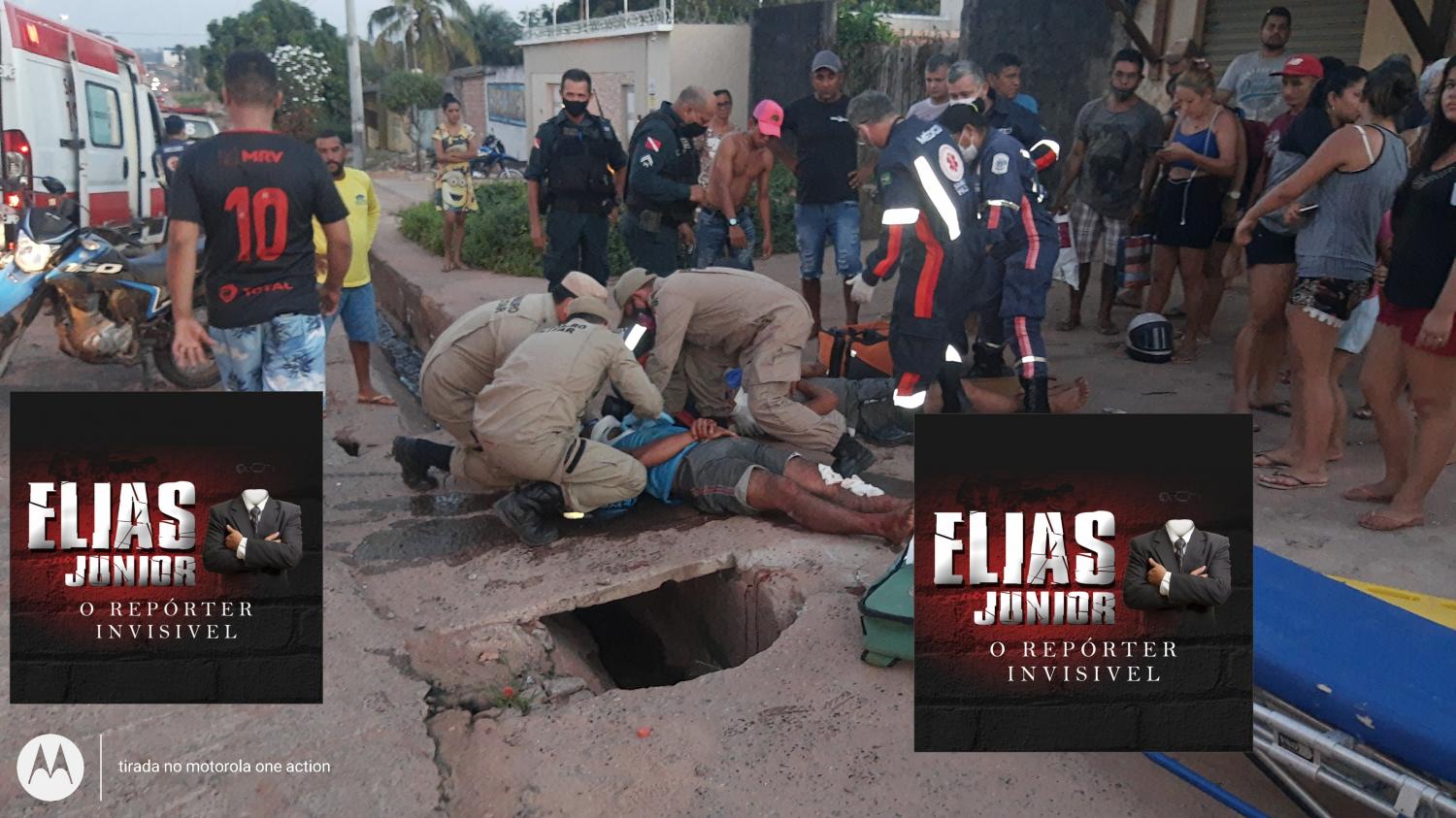 Motoqueiro perde o controle e cai na Curuá-Una