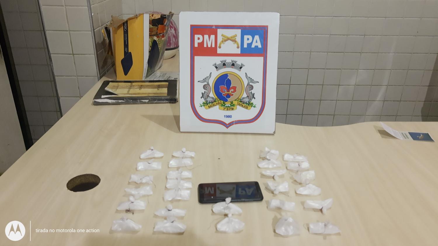 Menor apreendido pelo Recobrimento do 3°BPM acusado de tráfico