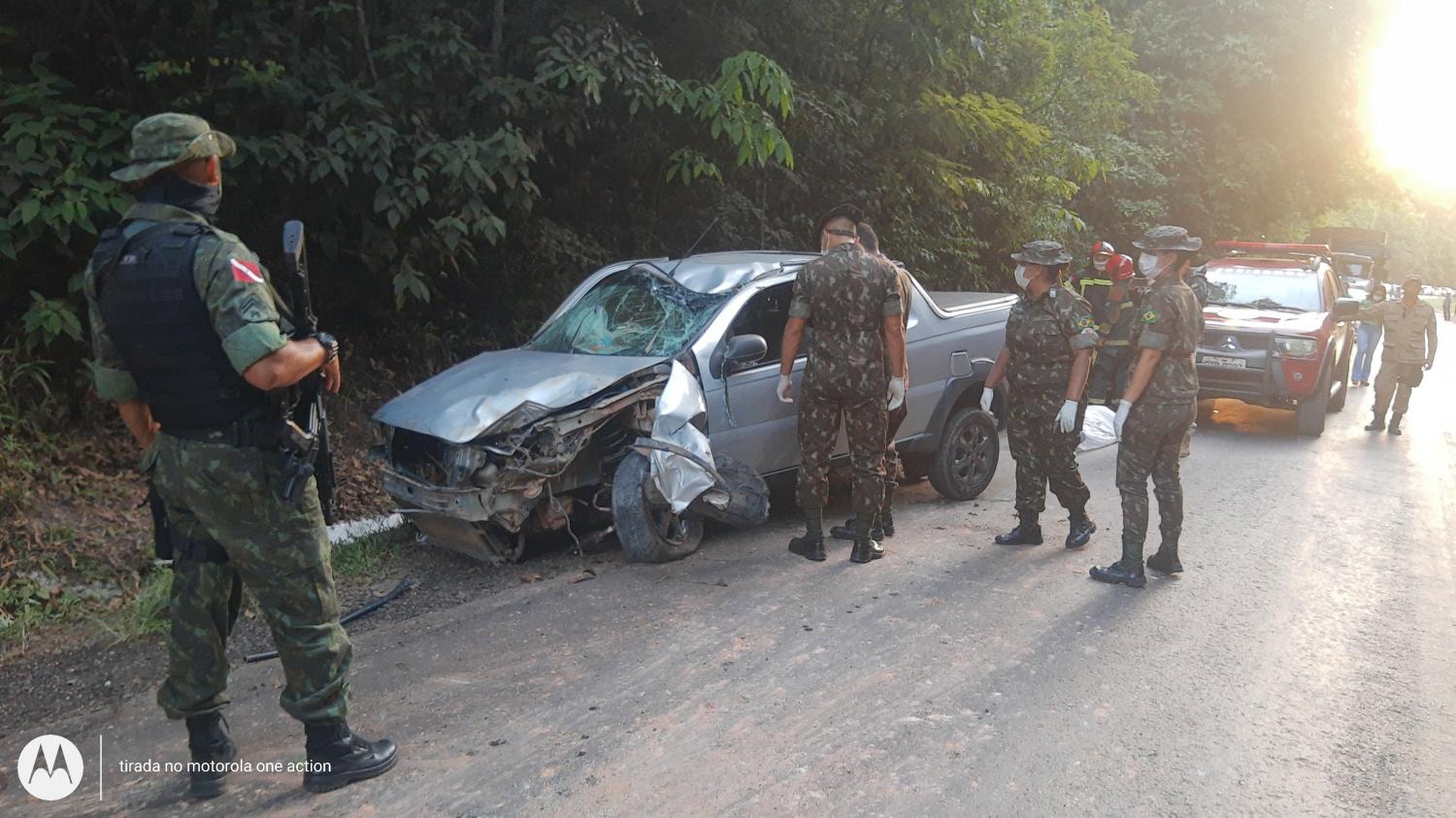 Militar do BEC morre em capotamento na serra do Piquiatuba