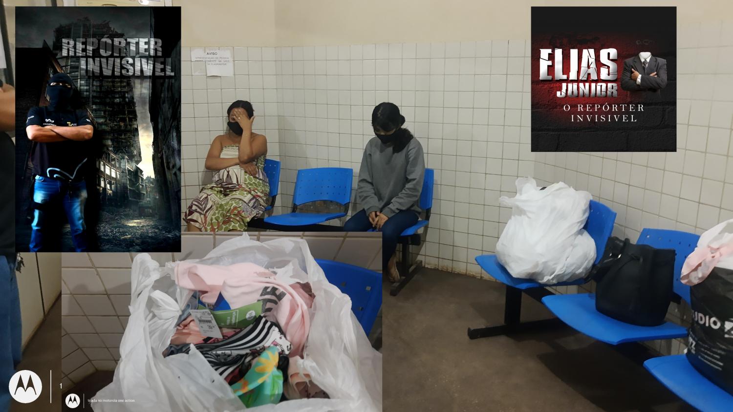 Duas mulheres presas pela PM furtando no shopping