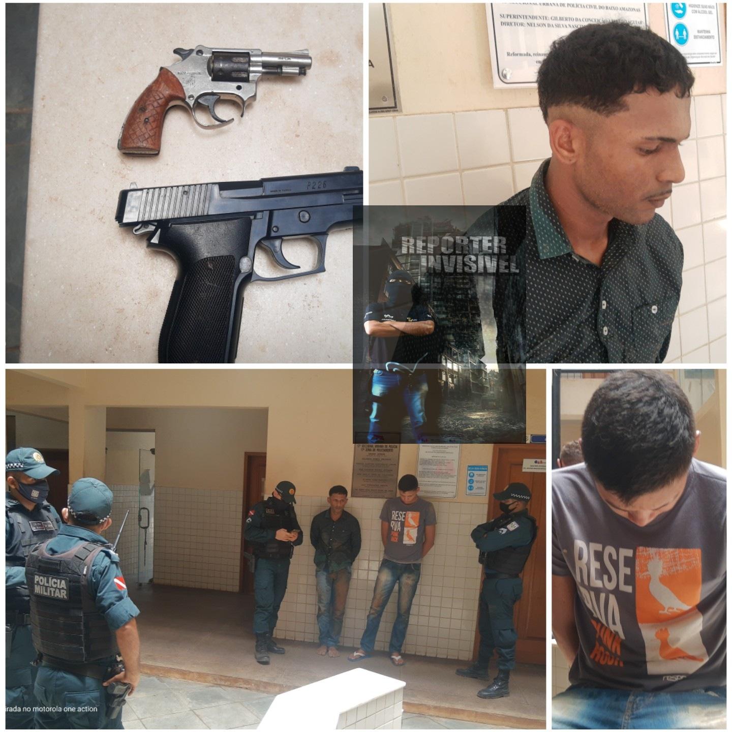 Elementos armados em moto presos pelos homens do 35°