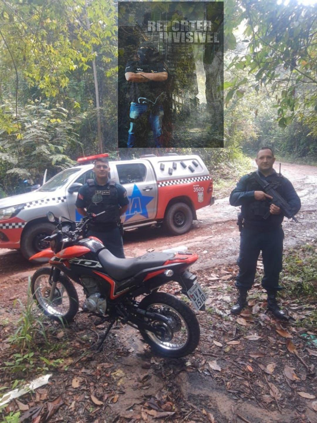 Moto roubada no bairro da Floresta recuperada agora pela Polícia Militar