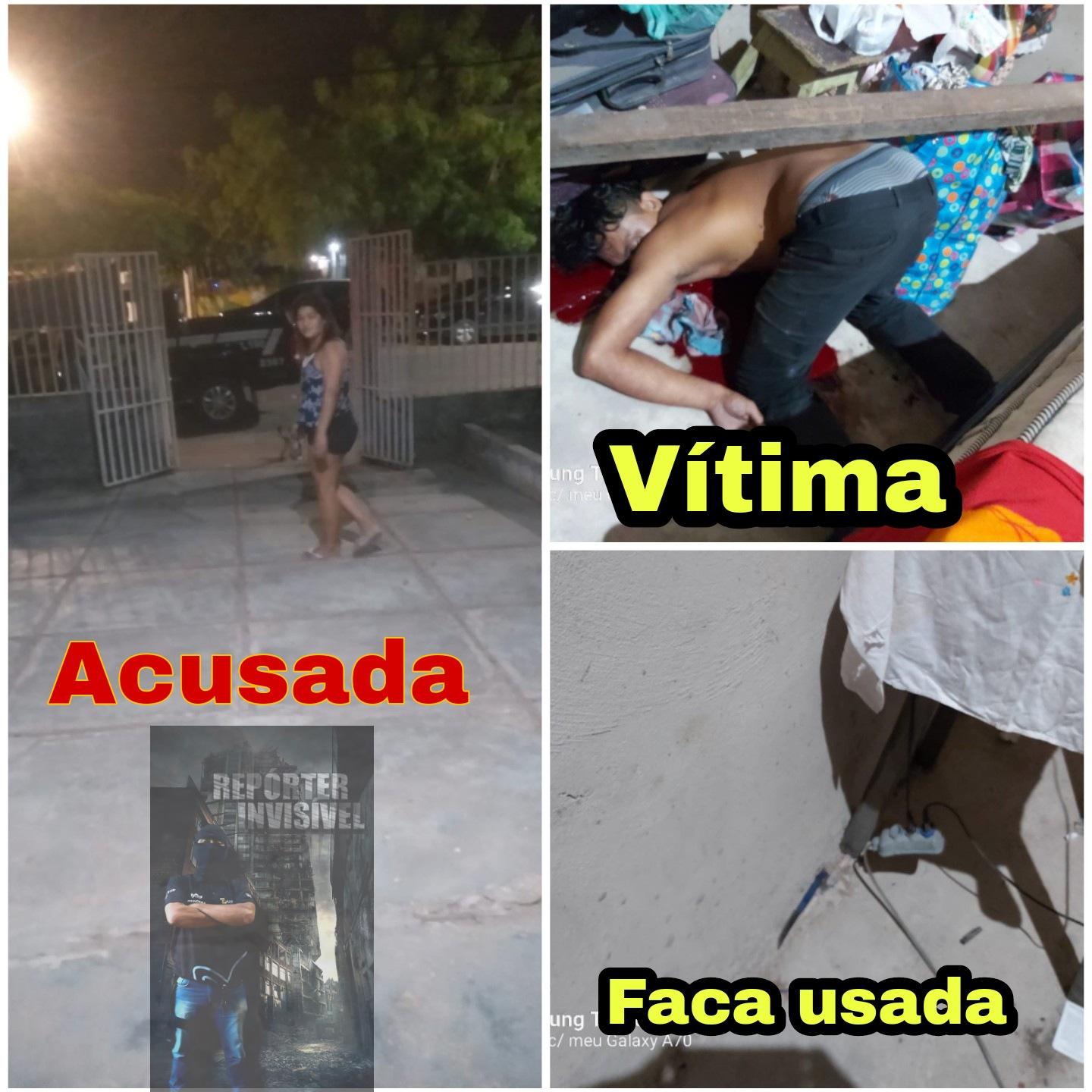 Mulher mata marido com facada no peito na madrugada no Bela Vista do Juá