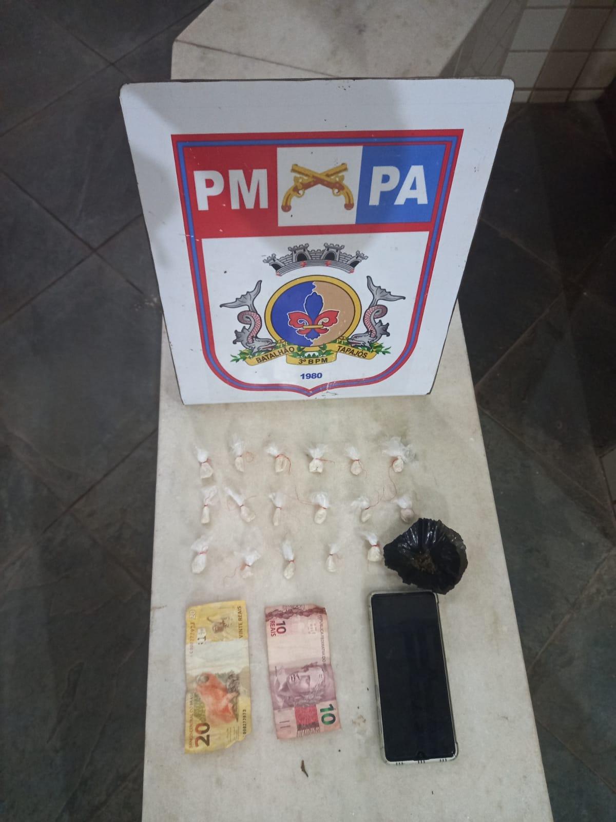 Mais um preso por tráfico pela PM