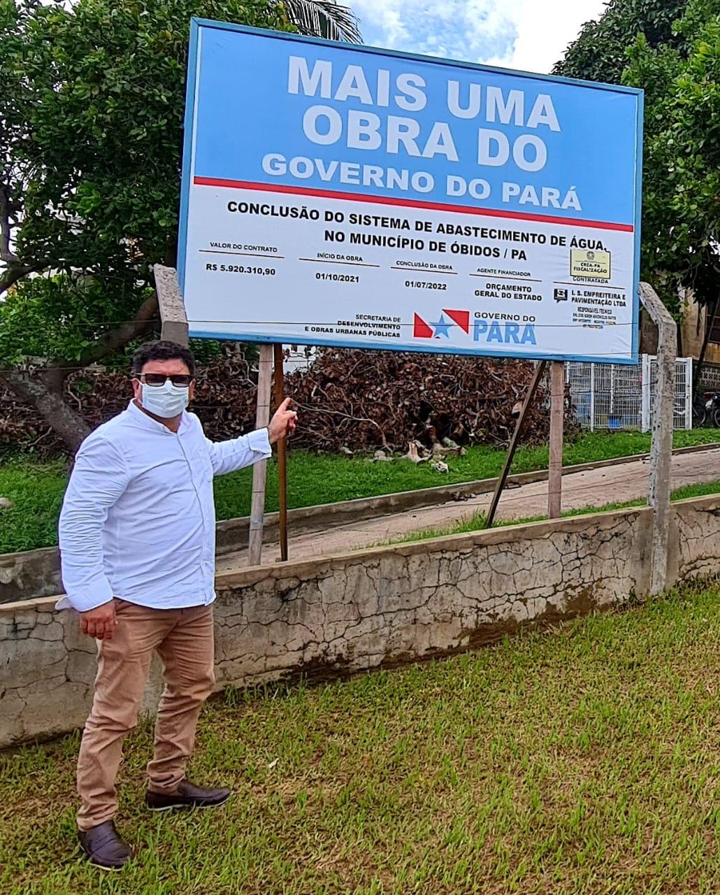 Em Óbidos: Governo do Estado intensifica conclusão do sistema de abastecimento de água 
