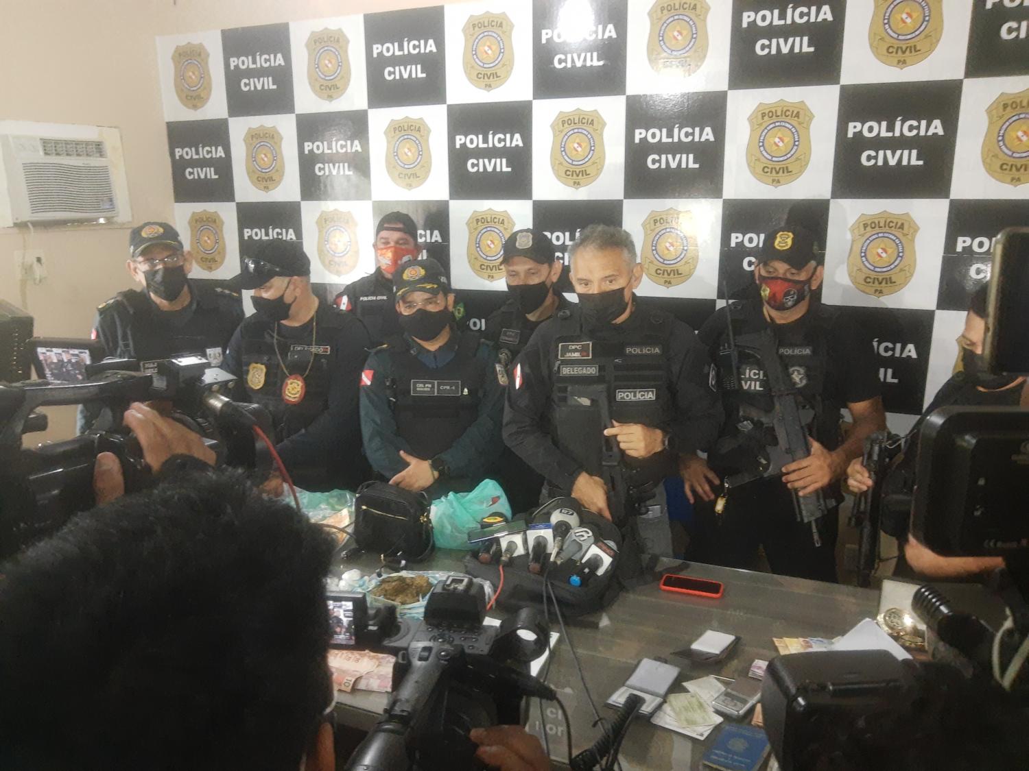 Polícias  Civil e Militar em operação demonstram a força do estado na segurança pública em Santarém