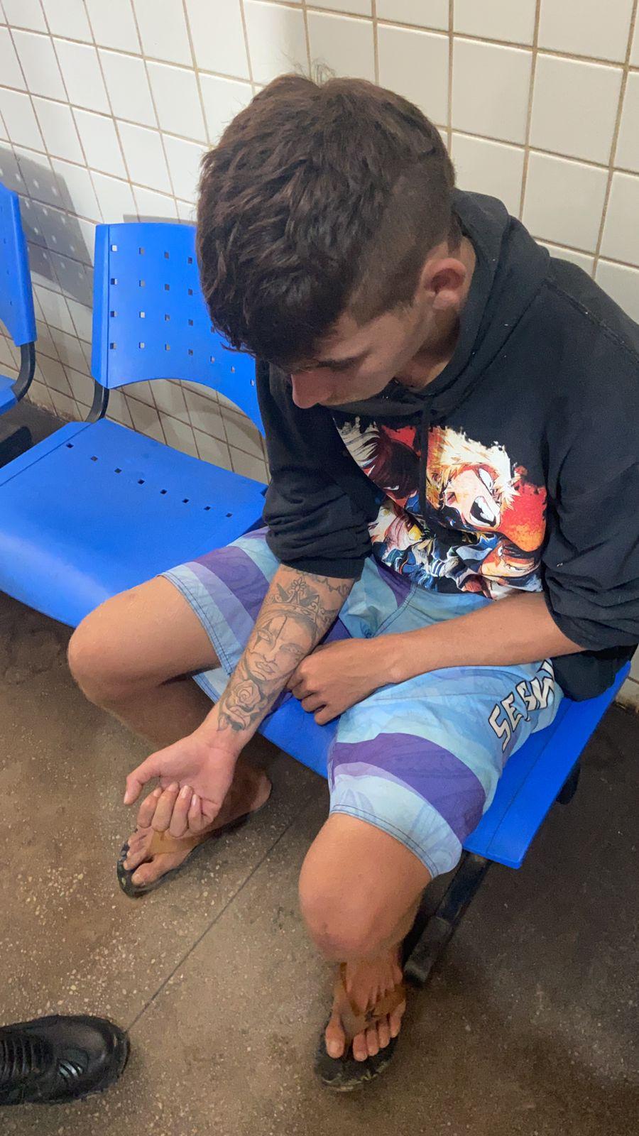 Ladrão de moto pego por populares e entregue a Polícia na Curuá-una