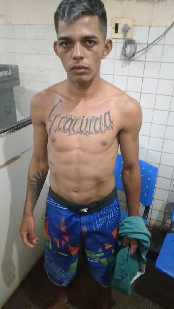 Elemento preso por agredir idoso em comunidade Murumurutuba