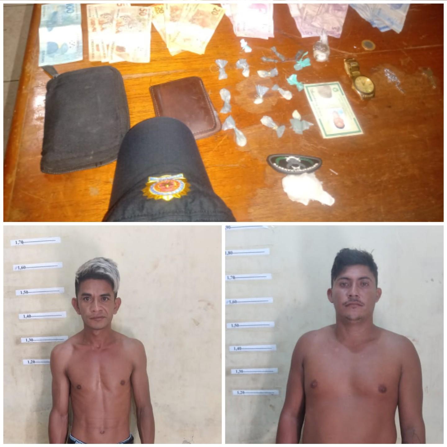 Presos pela PM acusados de tráfico em Curuai