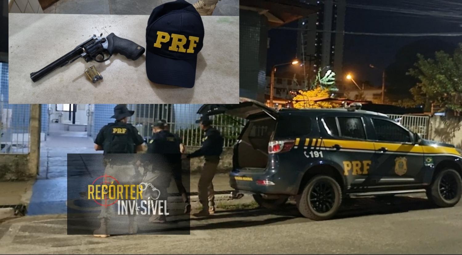 Homem preso pela PRF com arma de fogo com numeração raspada