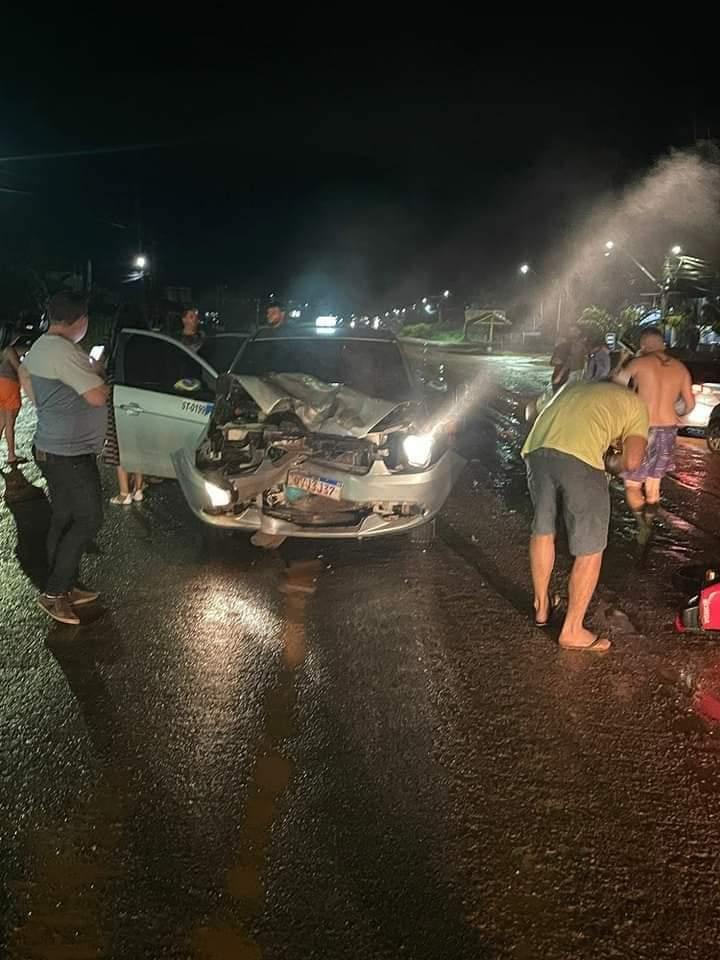 Batida entre carro e moto na BR 163 com uma vítima fatal