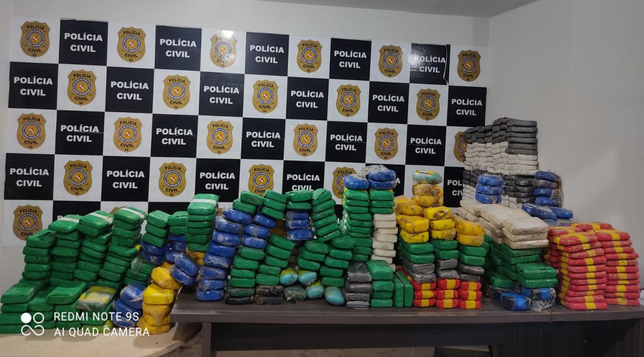Polícia Civil apreende quase uma tonelada de cocaína em Santarém