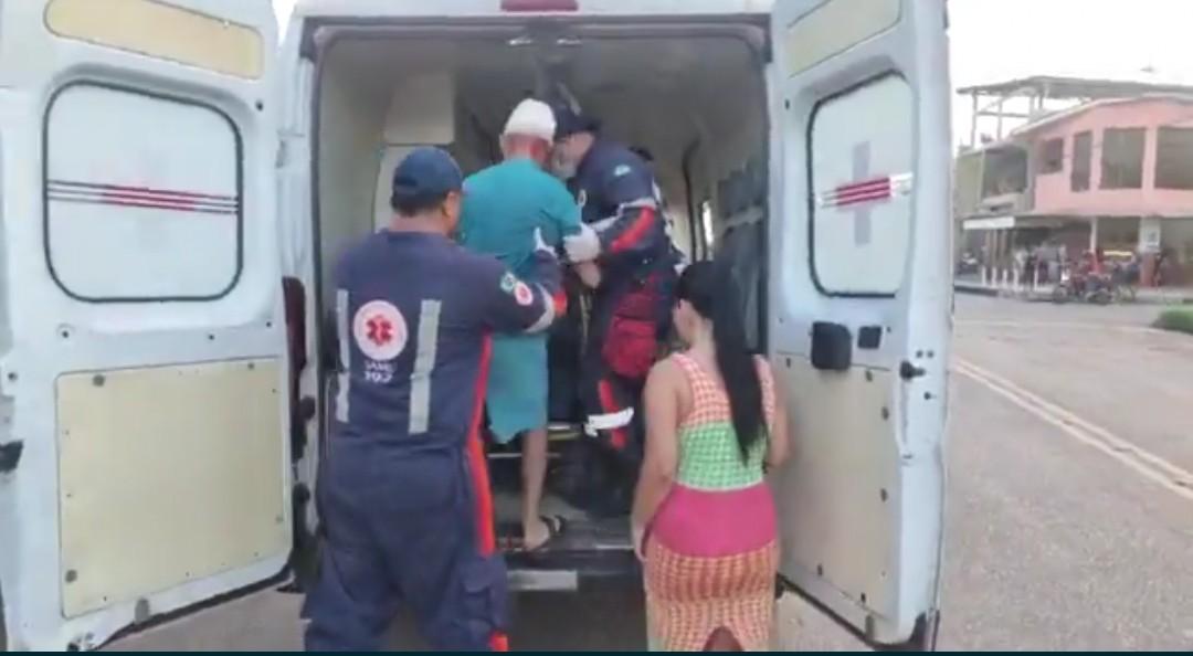 Idoso vitima de assalto em sua residência