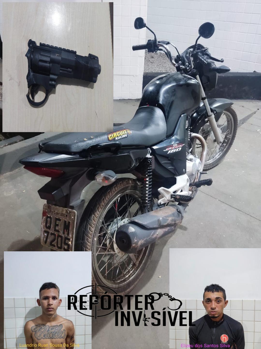 Ladrões de moto presos pela PM