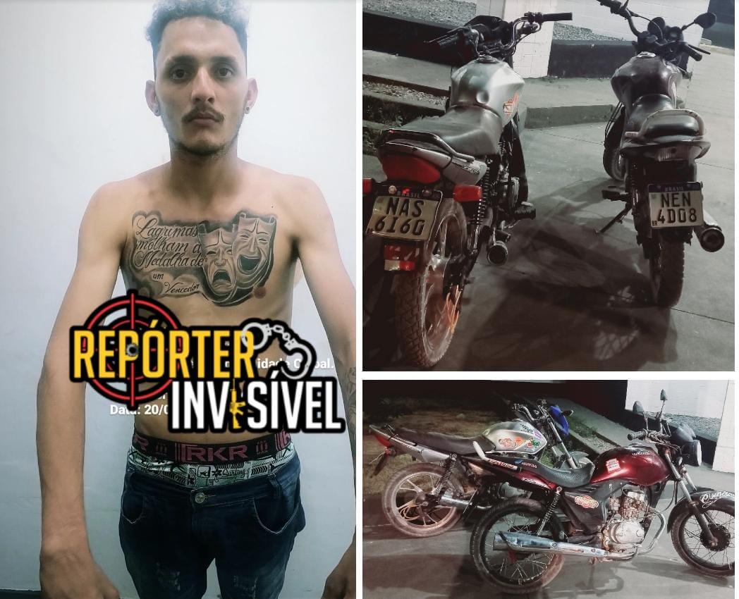 Guarnição ao comando do Sgt Leão recupera moto furtada e coloca suspeito atrás das grades