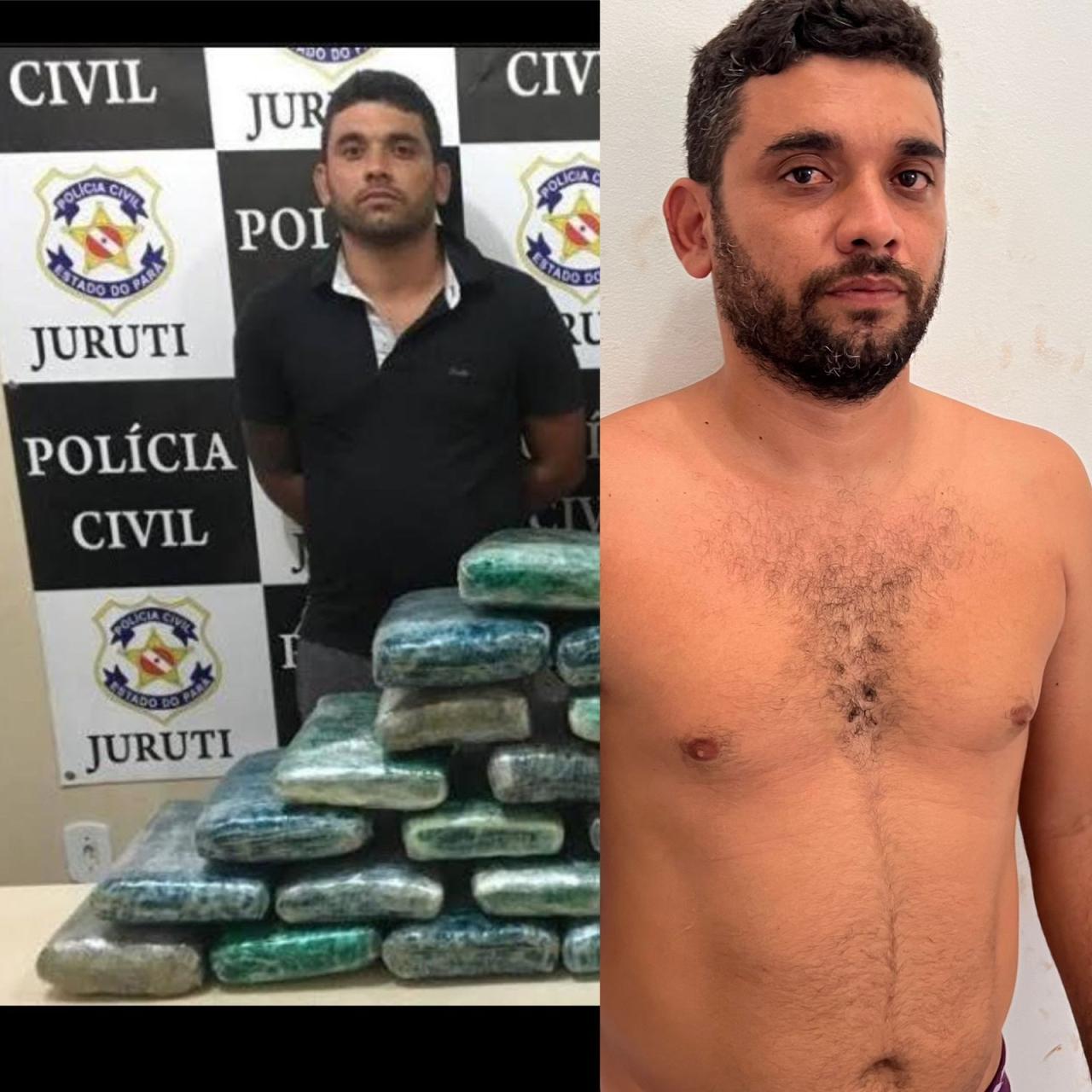 Jovem preso pela DRE ainda pouco no porto do DER