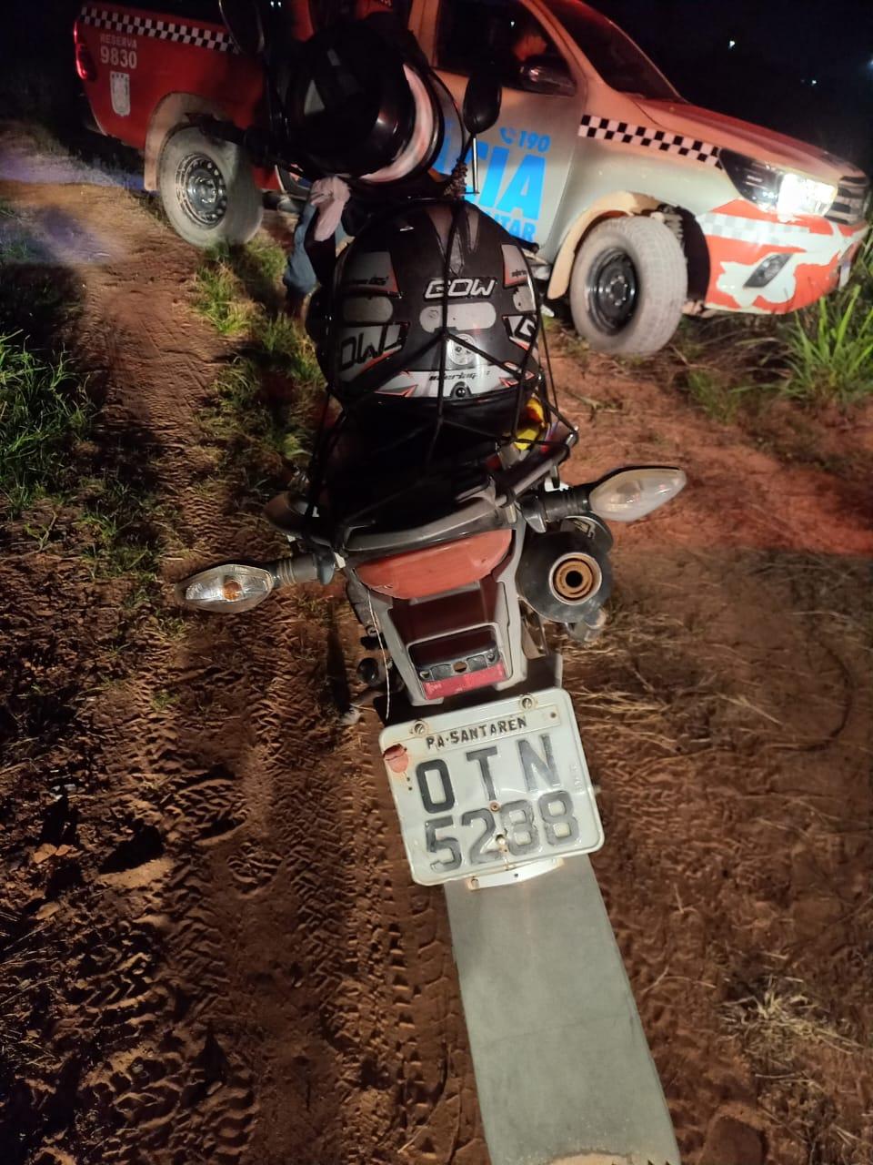 Moto roubada Recuperada pelo 35ºBPM