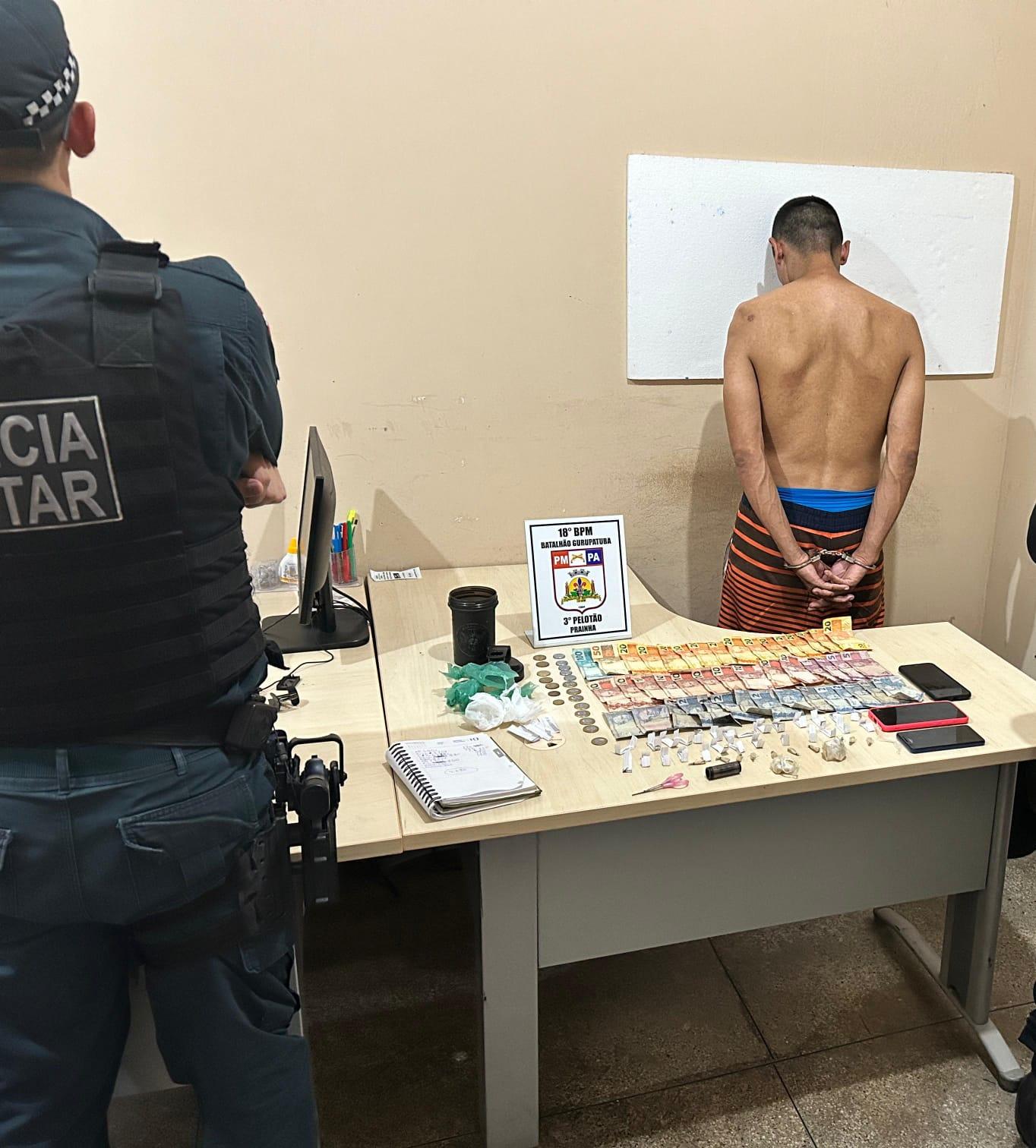 NA CIDADE DE PRAINHA, UM HOMEM É PRESO E DOIS MENORES SÃO APREENDIDOS