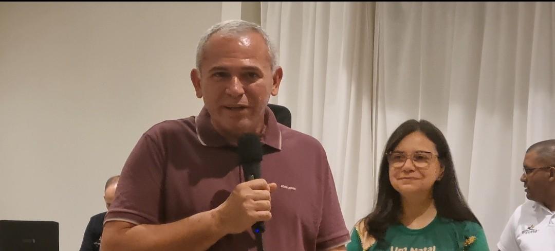 Prefeito de Santarém almoça com a Imprensa