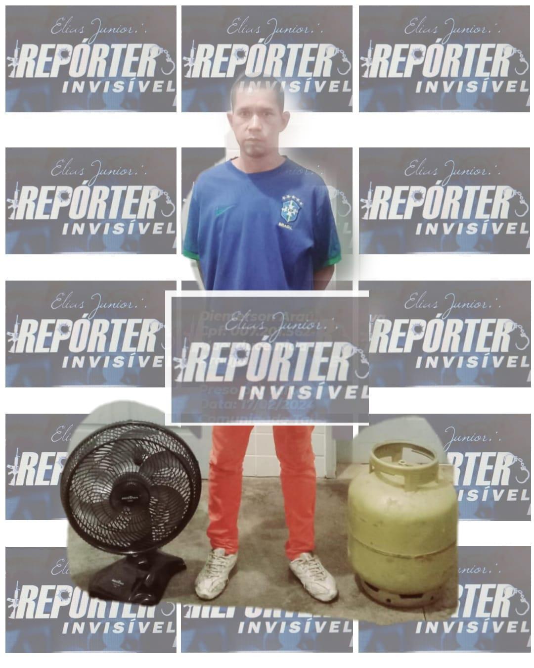 Preso pela PM suspeito de praticar furtos na comunidade de Tabocal
