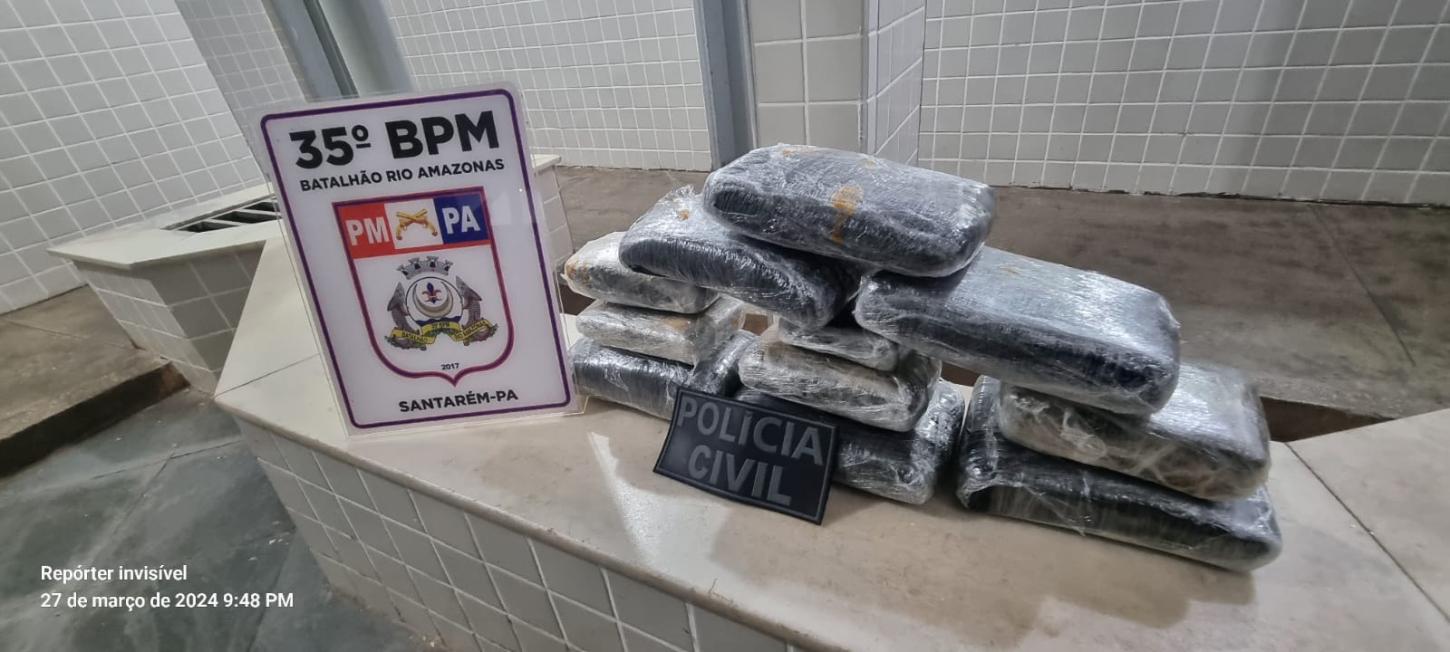 Policia apreende drogas dentro de fogão
