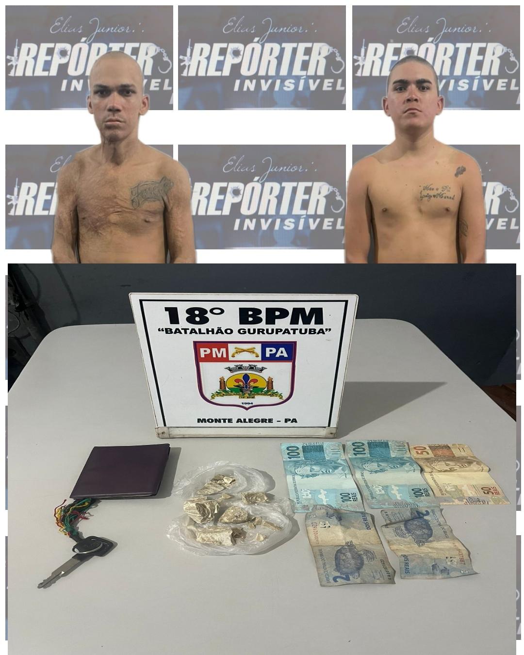 24 HORAS APÓS SAÍDA DO SISTEMA PRISIONAL, HOMENS SÃO PRESOS COM DROGA