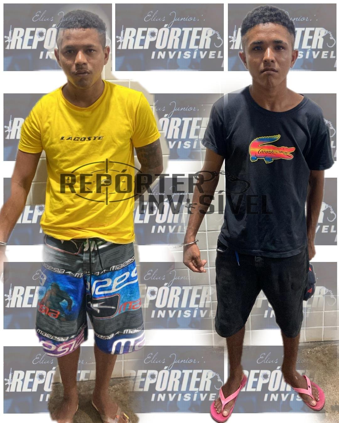 Irmaos presos no bairro do Amparo por força de mandado de prisão
