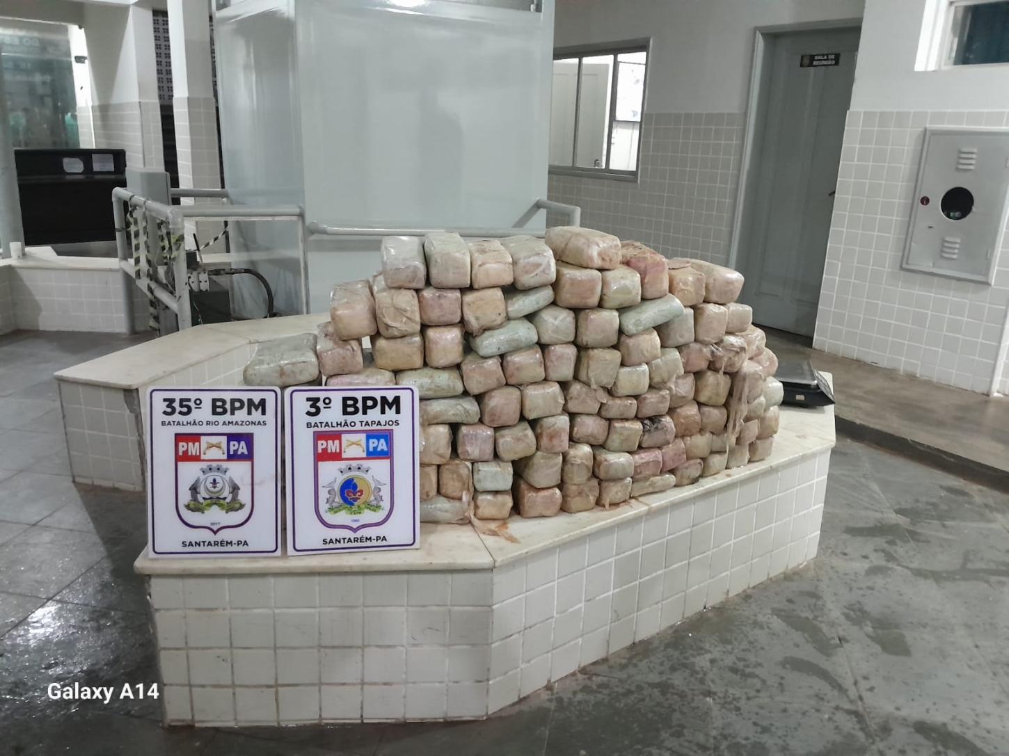 115 kg de drogas apreendidas pela PM em Santarém