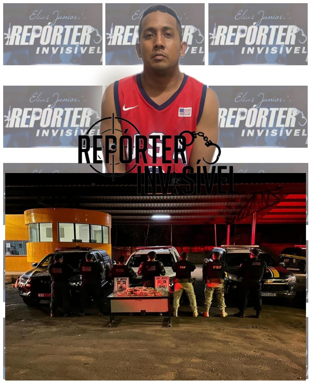 Mais uma prisão feita pela PRF E PM com apreensão de entorpecentes