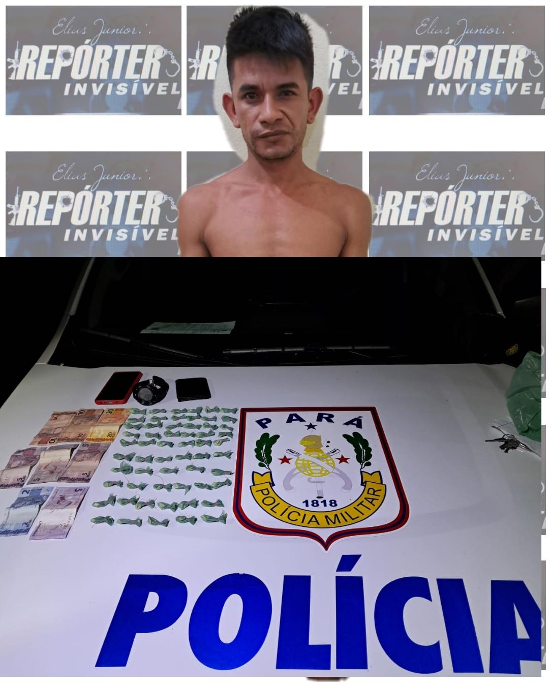 Preso por tráfico pela PM na Vila de Curuai