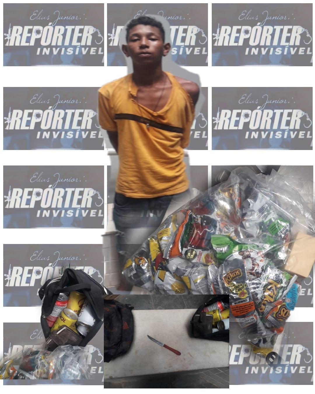 Furtou em lanchonete e tomou corretivo