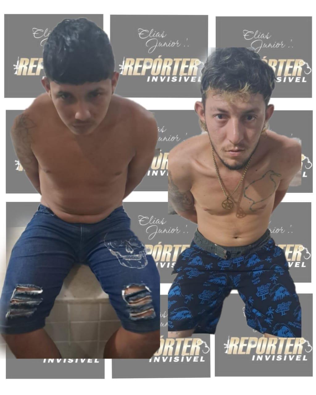 Dupla que estava em moto roubada e com armas de fogo presos pela PM