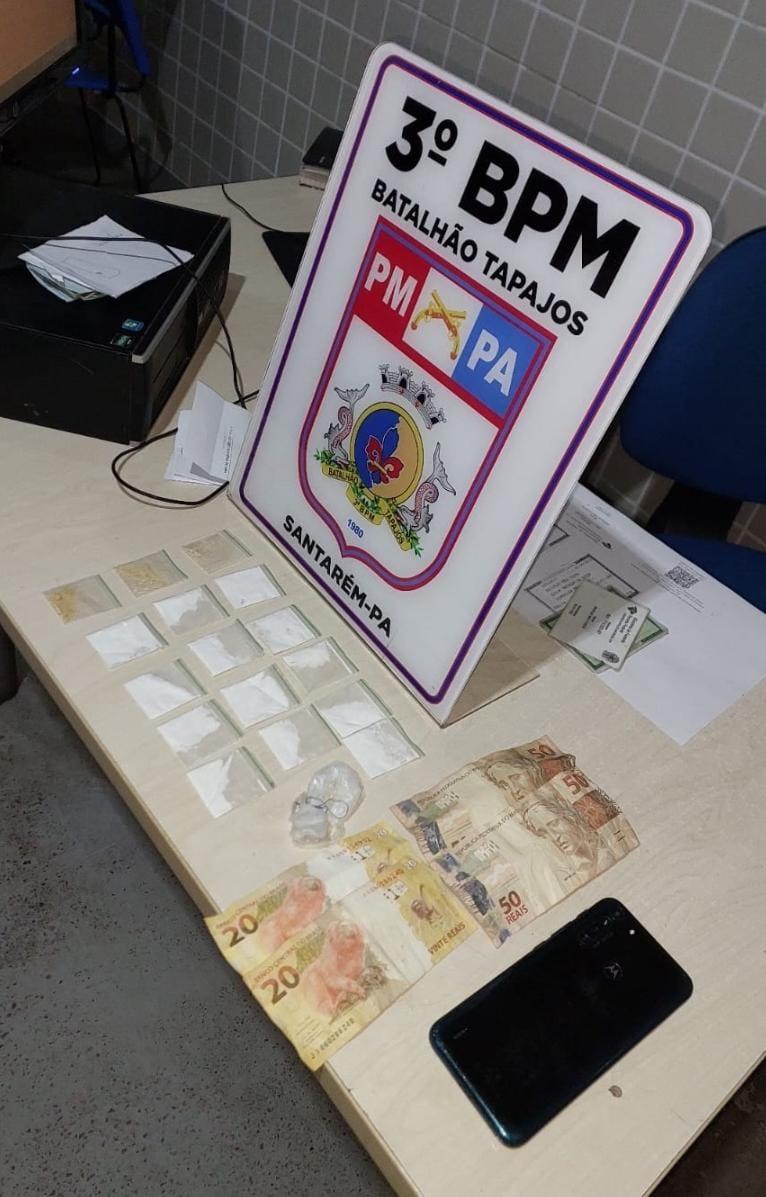 Menor preso por trafico em bar na Curuá-Una