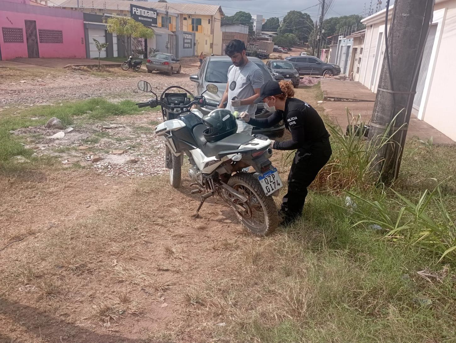Moto utilizada em homicídio encontrada pela PM