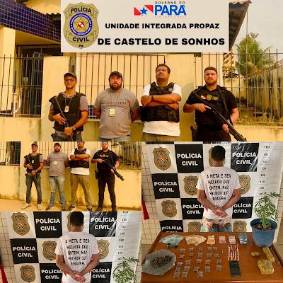 PC prende liderança de facção criminosa que atuava no Distrito de Castelo dos Sonhos