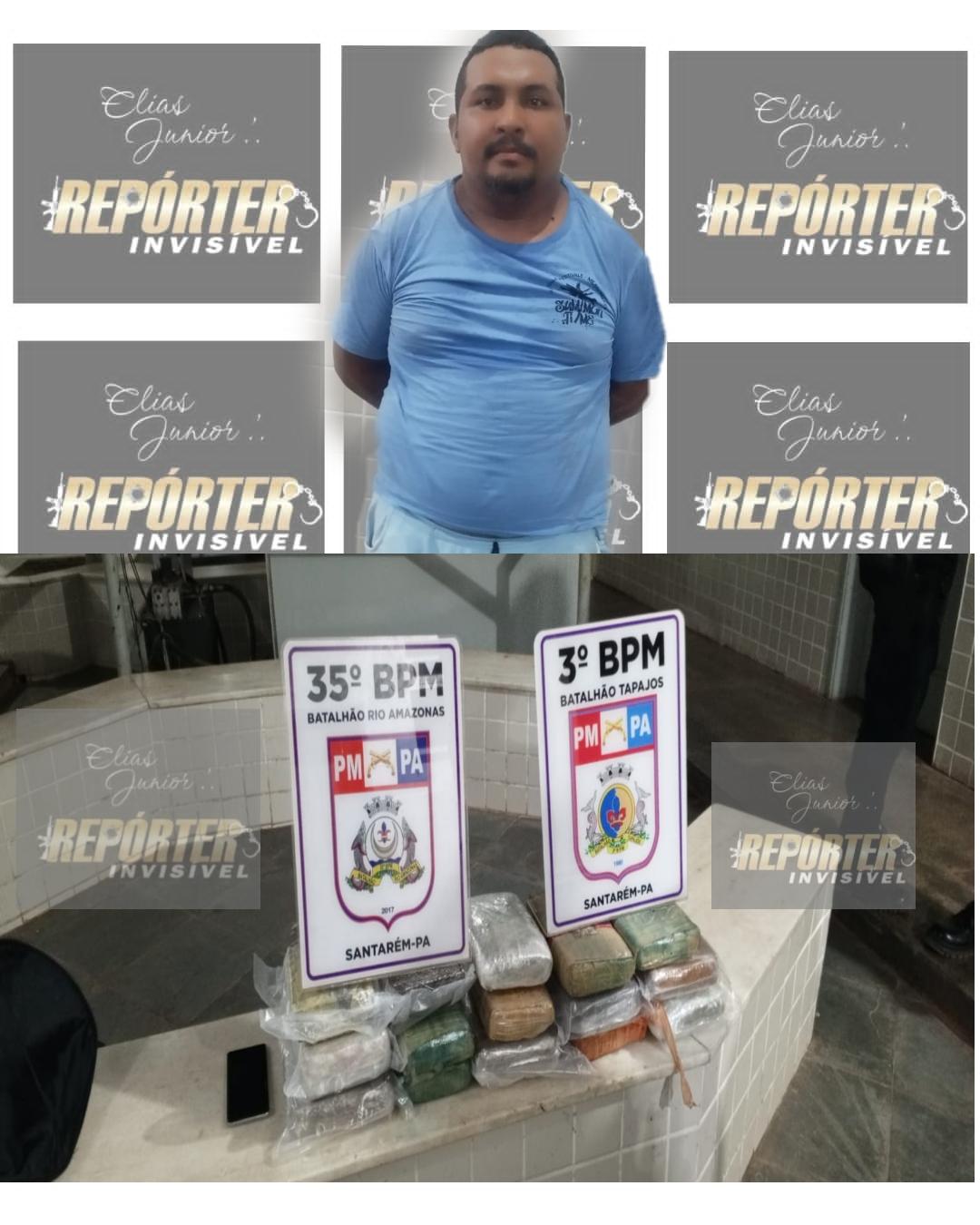 Homem preso pela PM em balsa que vinha do Aninduba