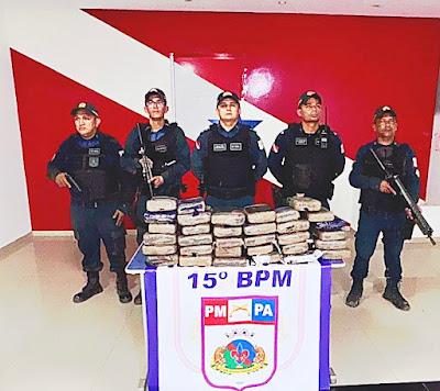 Polícia militar de Itaituba apreende 36 kg de droga em veiculo vindo de Manaus pela BR 230