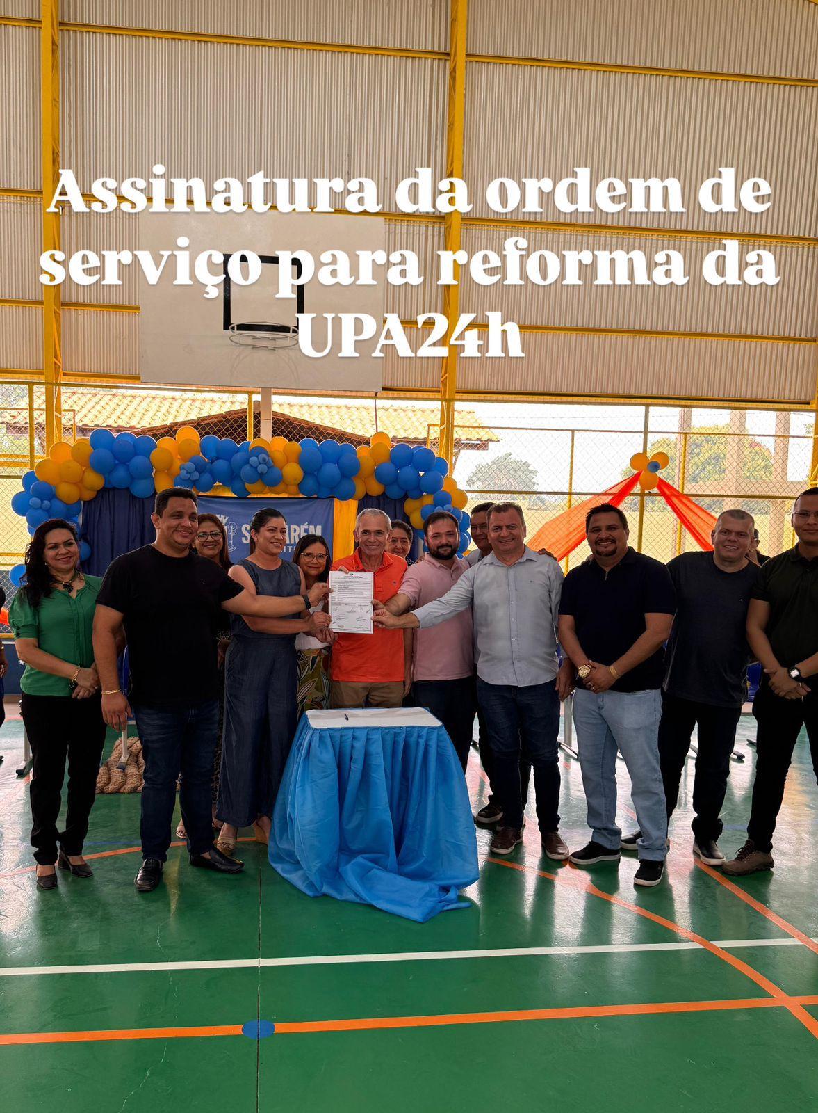 Prefeito Nelio Aguiar assina ordem de serviço para reforma da UPA 24 horas