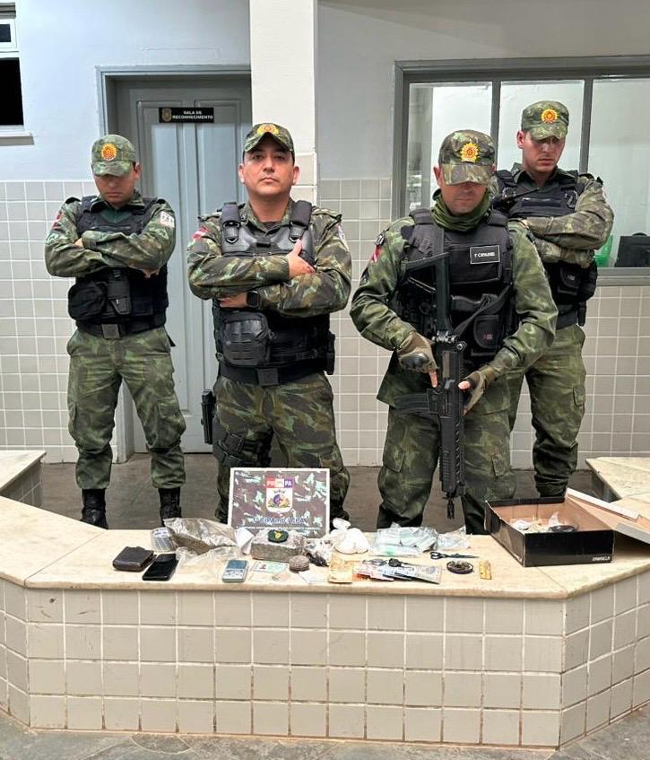 Cipamb coloca suspeito de tráfico atrás das grades